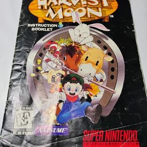 Harvest Moon Super Nintendo Instruction Booklet